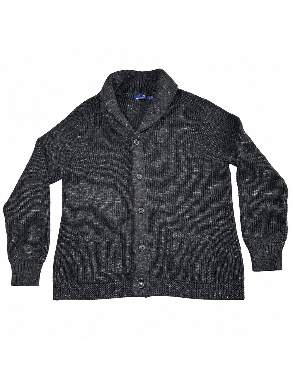 Polo Ralph Lauren Cardigan Sweater Mens XL Cotton Knit Shawl Collar Button Up